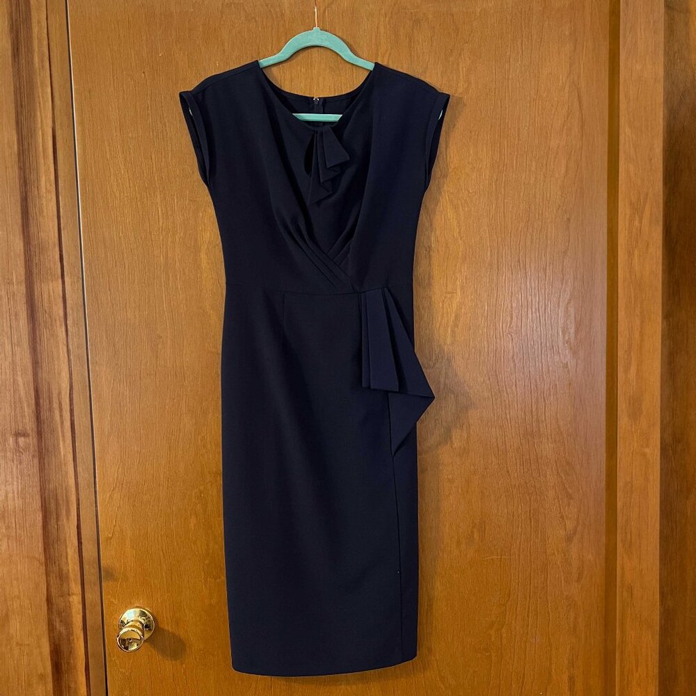 Stop Staring! Alicia Estrada 1940s Navy Dress